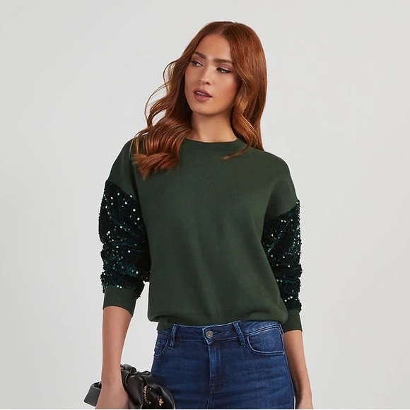 VICI Sequined Sleeved Sweater - Picture 7 of 9